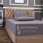 Elegant Comfort 1500 Thread Count Wrinkle & Fade Resistant Egyptian Quality 4-Piece Bed Sheet Set Ultra Soft Luxurious Set Inclu