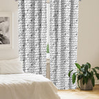 Ambesonne Music Window Curtains, Abstract Style Professional Pattern Notes And Clef Sheet Play Writing Print, Lightweight Decor