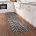 Addison Rugs Waverly 2'3" X 7'6" Awa31 Brown Indoor Outdoor Hallway Runner Rug, Stain Resistant Carpet For Bathroom, Laundry Room, Easy Clean, Machine Washable, Non Shedding, Living Room, Dining Room