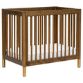 babyletto Gelato 4-in-1 Convertible Baby Crib Natural Walnut Wooden Toddler Bed, Daybed & Twin Bed Conversion - GREENGUARD Gold 