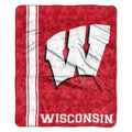 Northwest NCAA Wisconsin Badgers Sherpa Throw Blanket, 50 x 60, Jersey