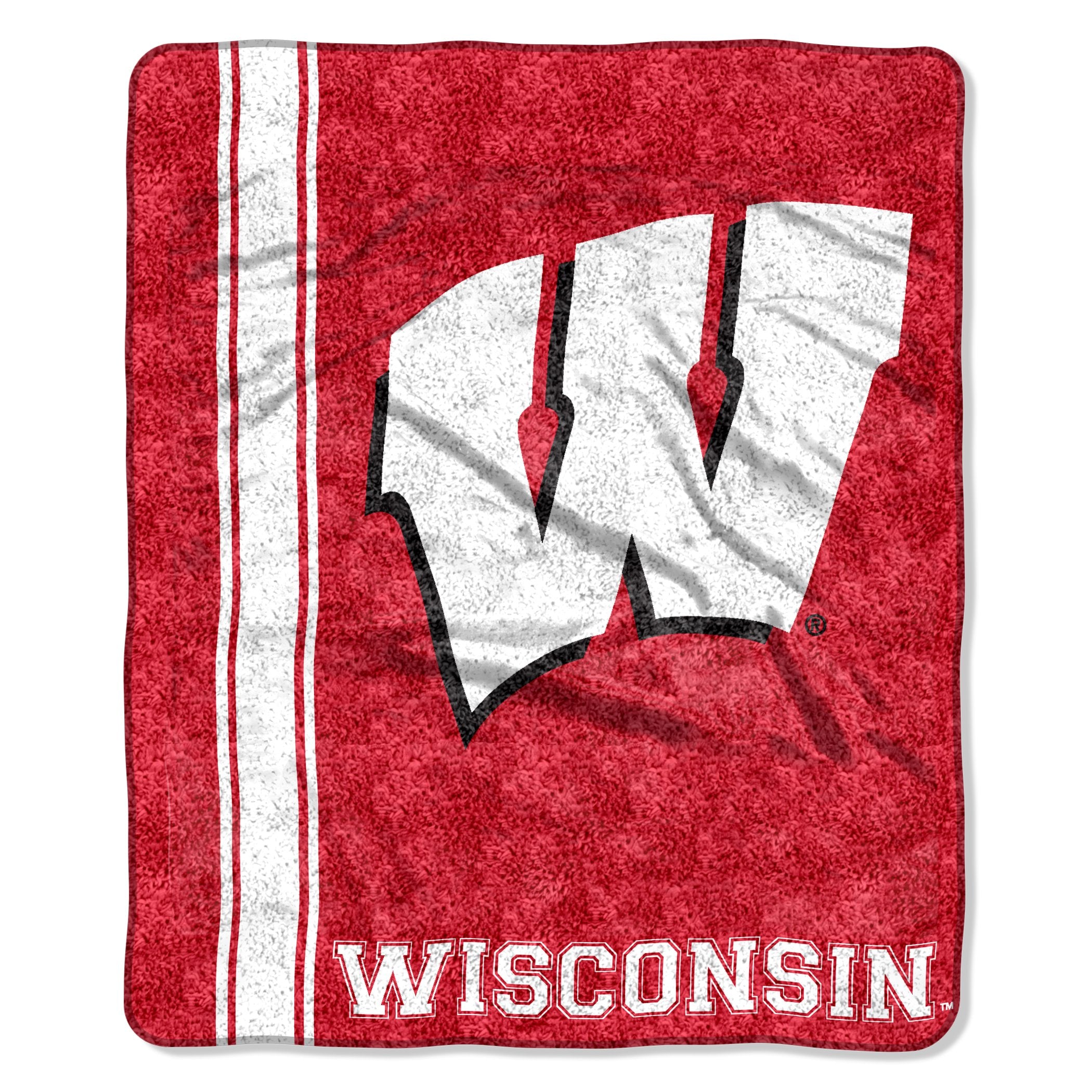 Northwest NCAA Wisconsin Badgers Sherpa Throw Blanket, 50 x 60, Jersey
