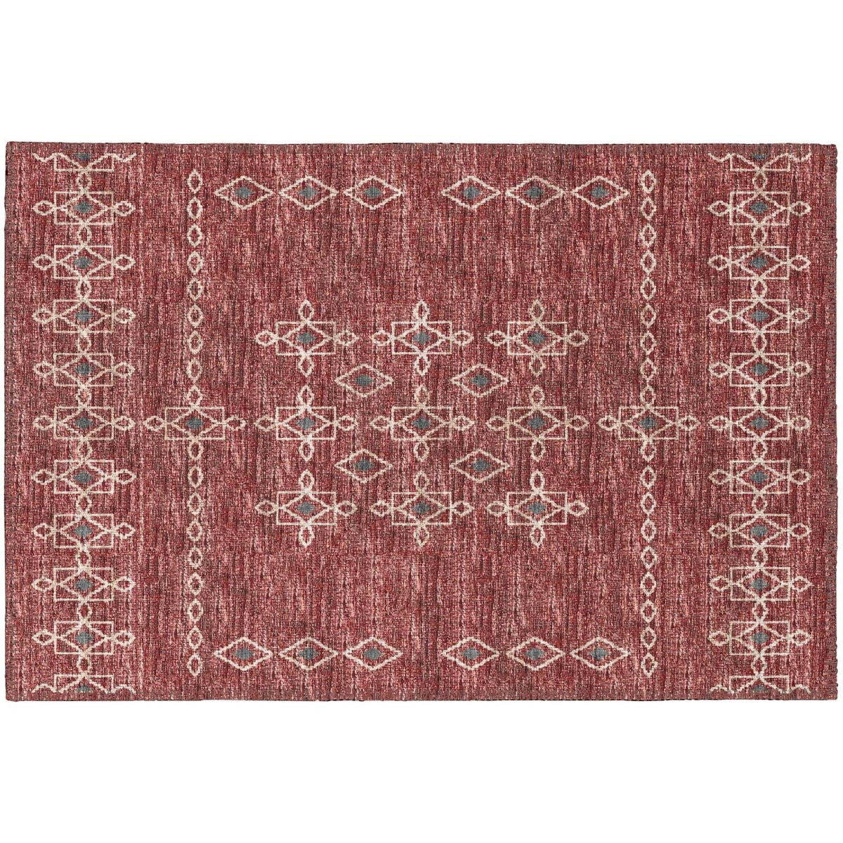 Sedona Sn3 Red Transitional Rug Rectangle 5' X 7 ' 6"
