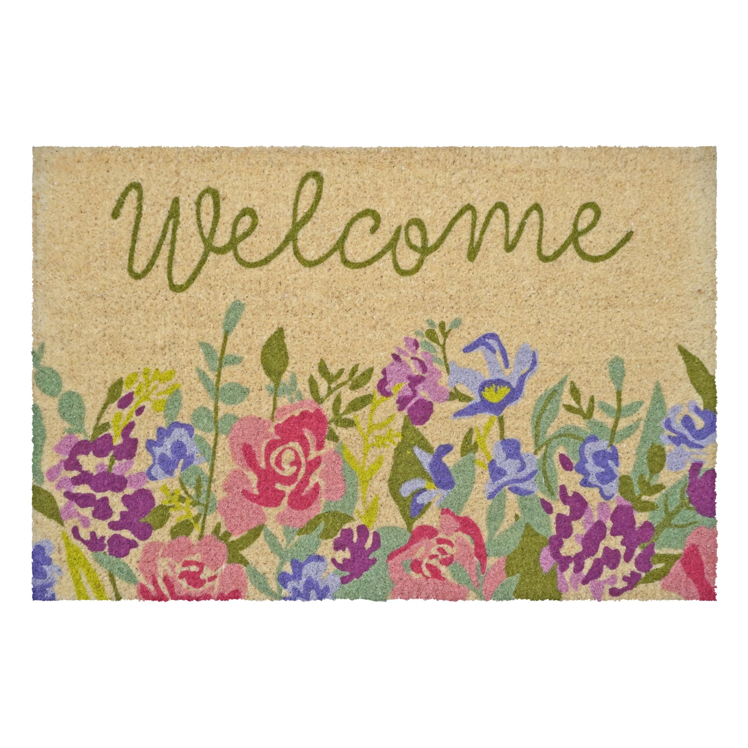 Calloway Mills Welcome Floral Doormat (18' X 30' X 1.50')