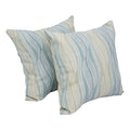 Blazing Needles Square Polyester Jacquard Throw Pillows, 17", Clove Seagla 2 Count