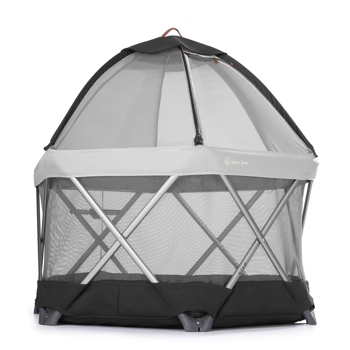 born free NISA-Playard - Easy Pop Open Portable-Playard with Oversized Canopy, Padded Floor and Machine Washable Fabrics