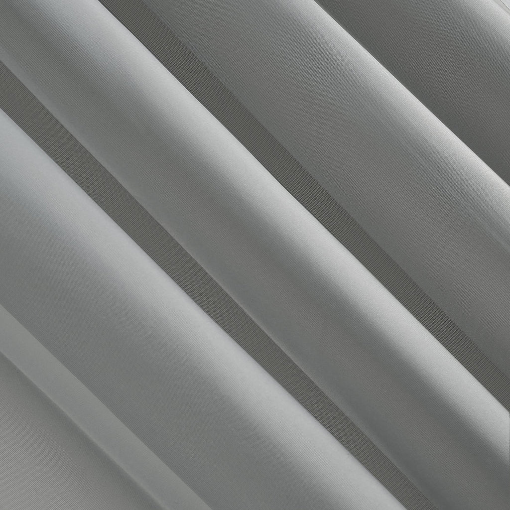 No. 918 53566 Emily Sheer Voile Rod Pocket Curtain Panel, 59'' X 63'', Charcoal (Single Panel Only)