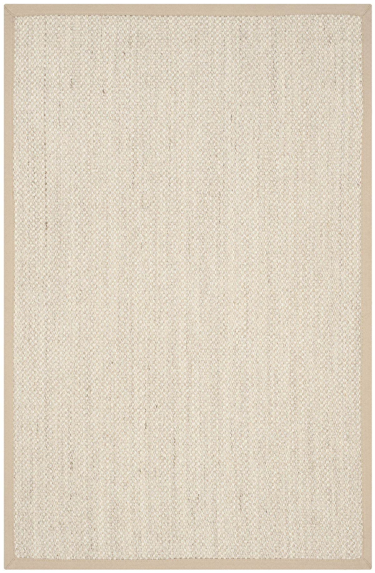 SAFAVIEH Natural Fiber Collection Accent Rug - 26 x 4, Marble & Linen, Border Sisal Design, Easy Care, Ideal for High Traffic 