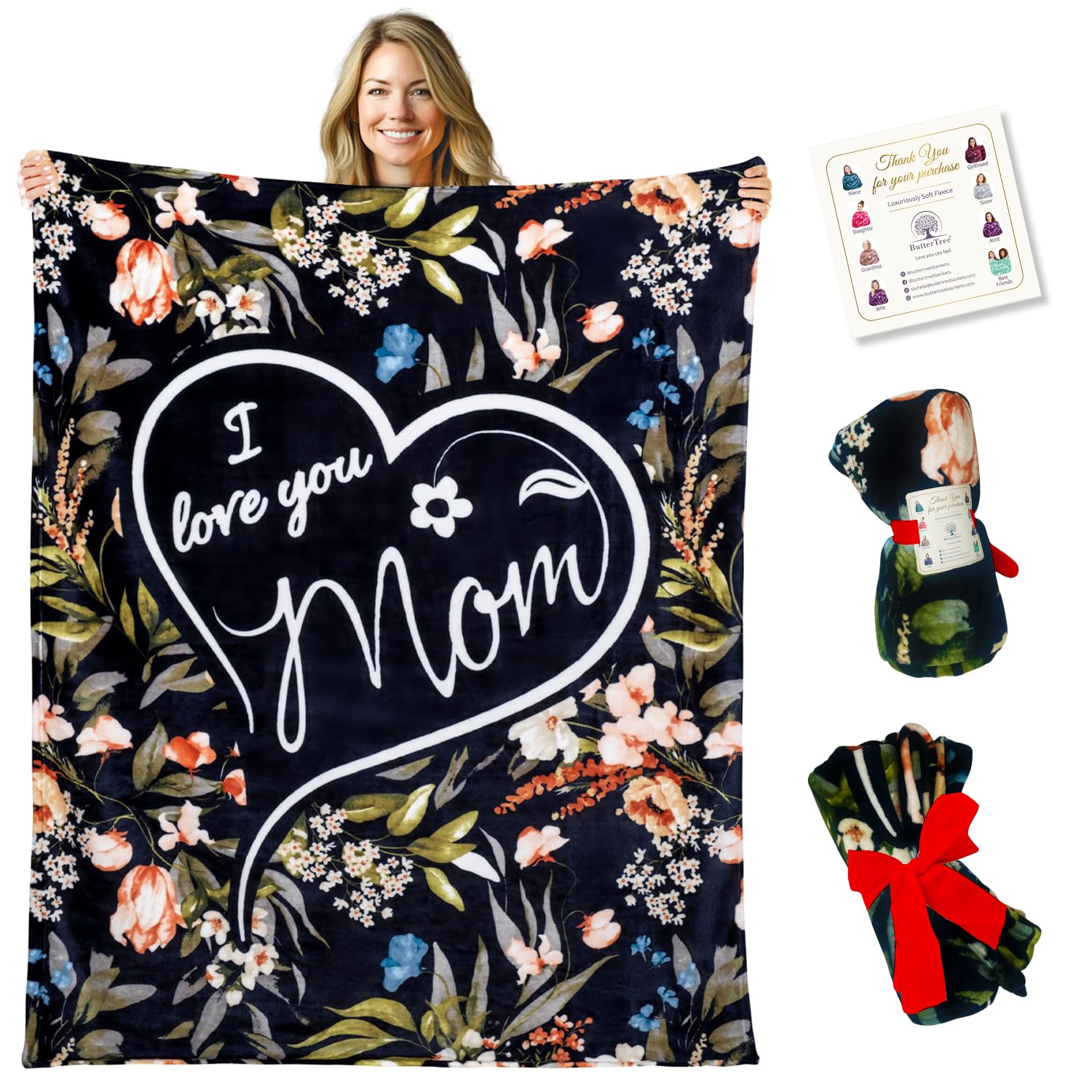 Mom Birthday Gifts From Son, Mom Blankets From Daughter To Mom, Mom Gifts, Gifts For Mom Birthday, Present For Mom Blanket, Moms