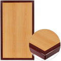 Flash Furniture Glenbrook 30 x 48 Rectangular 2-Tone High-Gloss Cherry Resin Table Top with 2 Thick Mahogany Edge