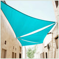 Colourtree 22' X 22' X 22' Turquoise Triangle Ctapt12 Sun Shade Sail Canopy Mesh Fabric Uv Block Upf50 - Commercial Heavy Duty -