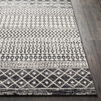 Livabliss Chester Boho Moroccan Runner Area Rug,2'7'' X 7'6'',Black
