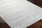 Livabliss Chester Boho Moroccan Area Rug,10' Round,Grey
