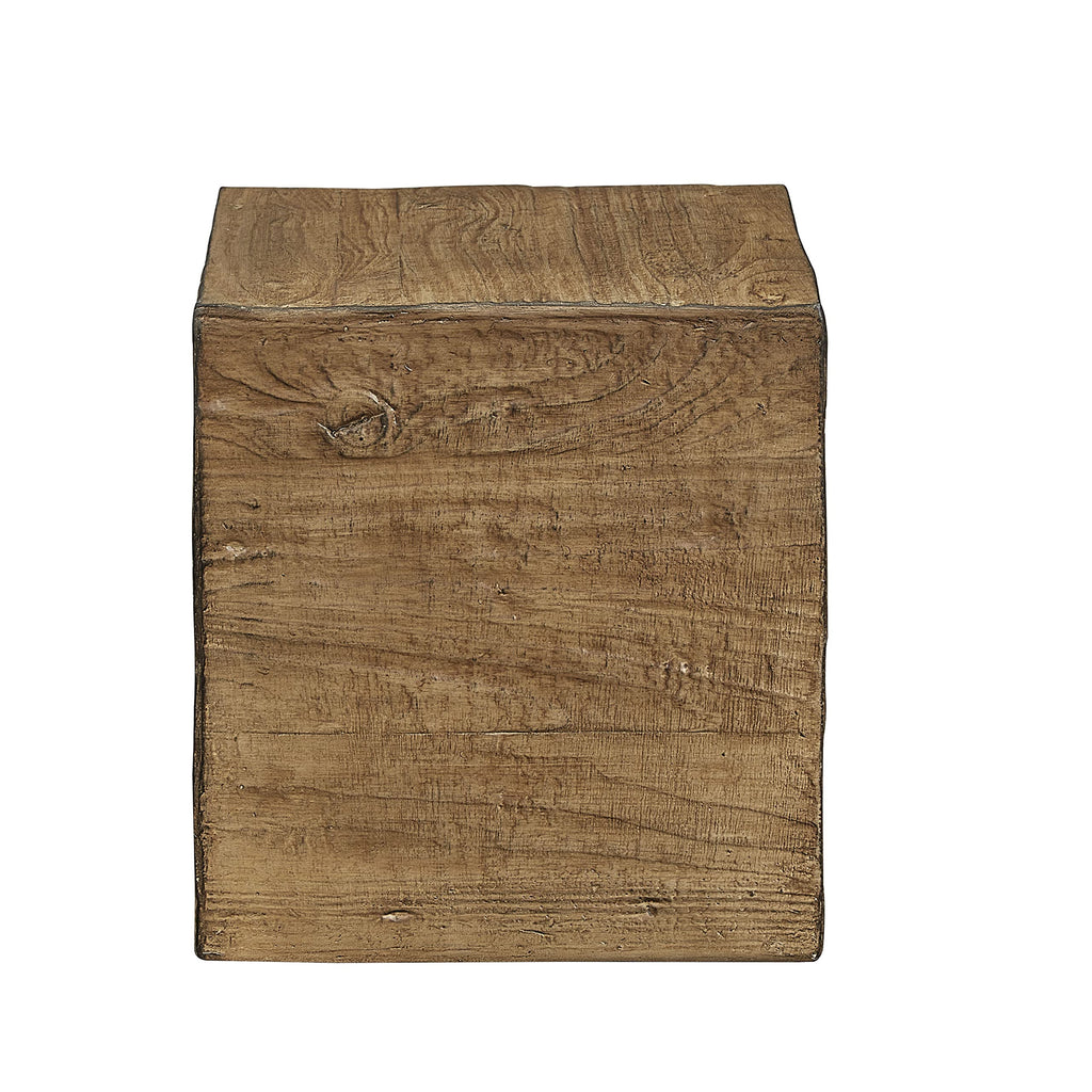 Ball & Cast Concrete Stool End Table, Light Brown