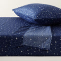 Amazon Basics Kids Soft Easy-Wash Lightweight Microfiber 3-Piece Sheet Set, Twin, Navy Galaxy