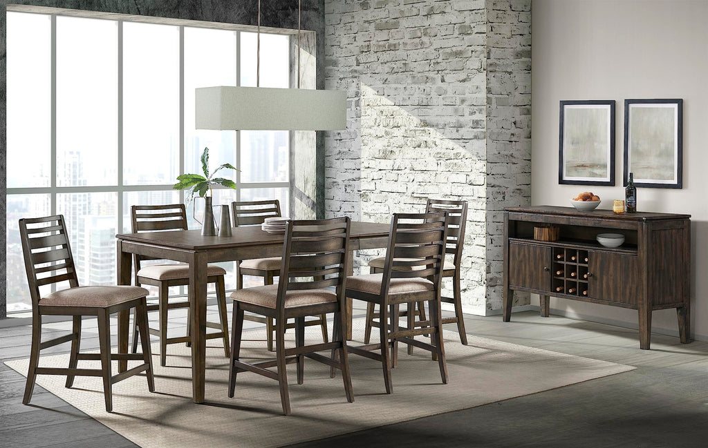 Intercon Kauai 42 x 60-78 Butterfly Leaf Convertible Dining Table, Brown