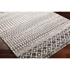 Livabliss Chester Boho Moroccan Area Rug,3'11'' X 5'7'',Black