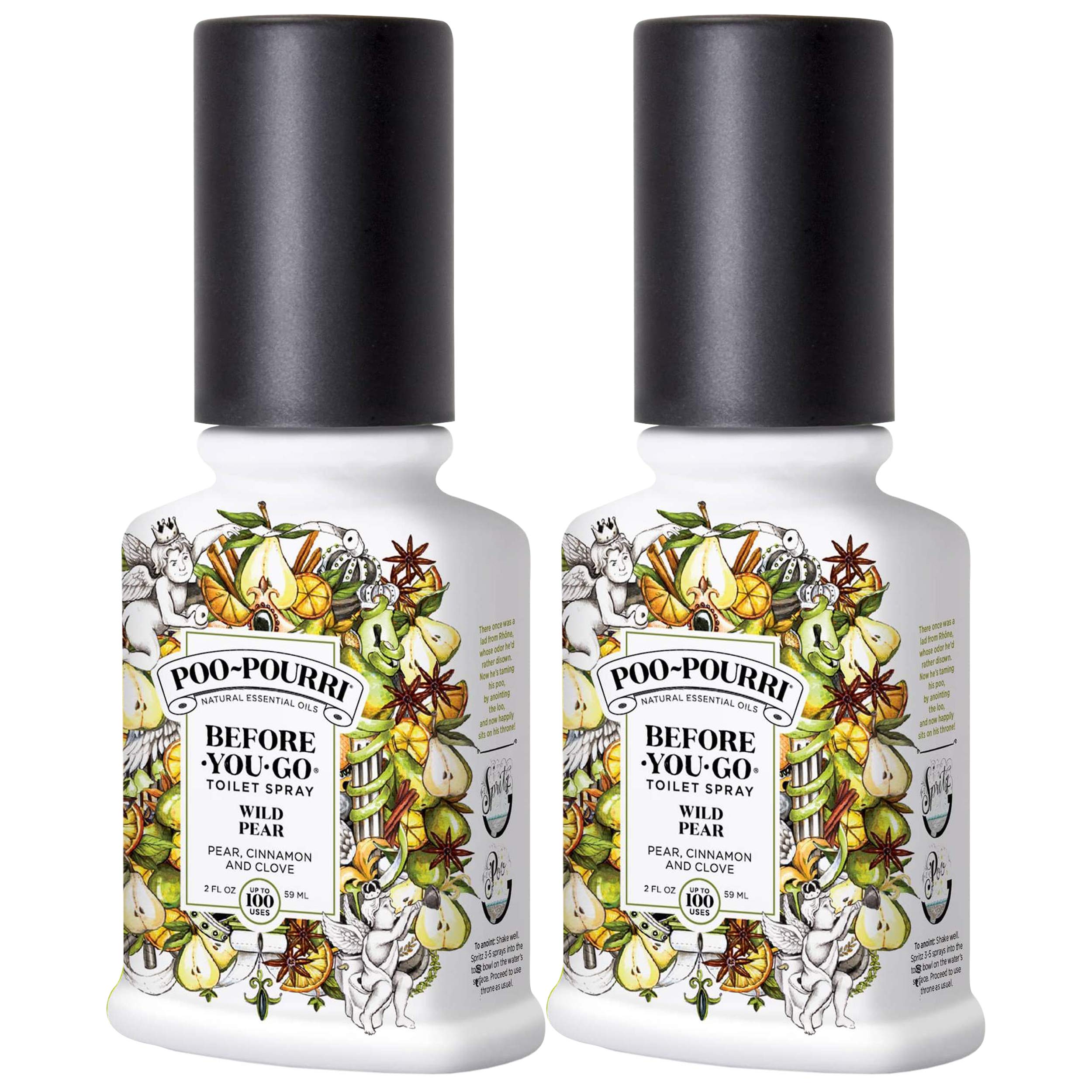 Poo-Pourri Before You Go Toilet Spray Wild Pear 2 Oz, 2 Pack