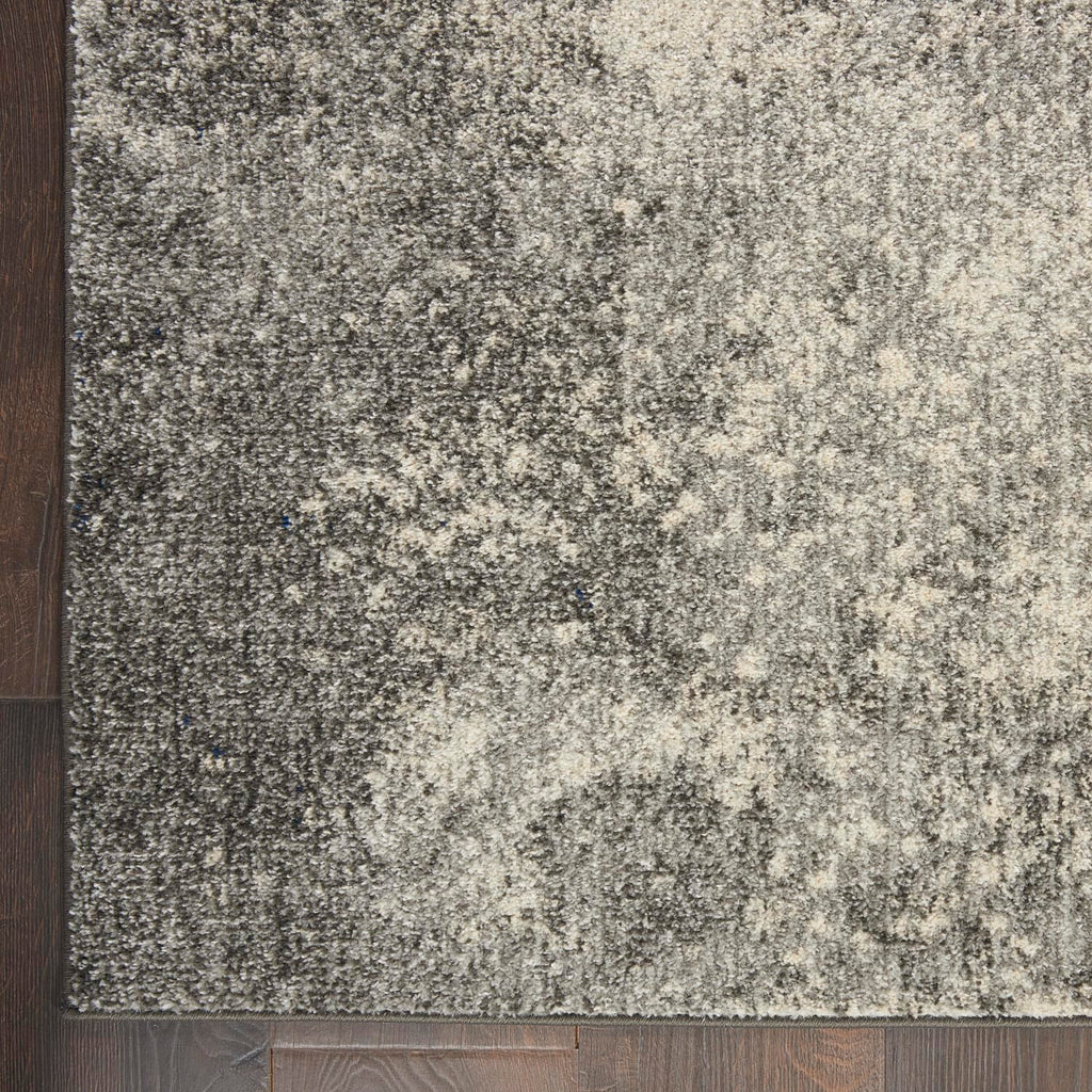 Nourison Passion Charcoal/Ivory 1'10'' X 2'10'' Area--Rug, Modern, Abstract, Easy--Cleaning, Non Shedding, Bed Room, Living Room