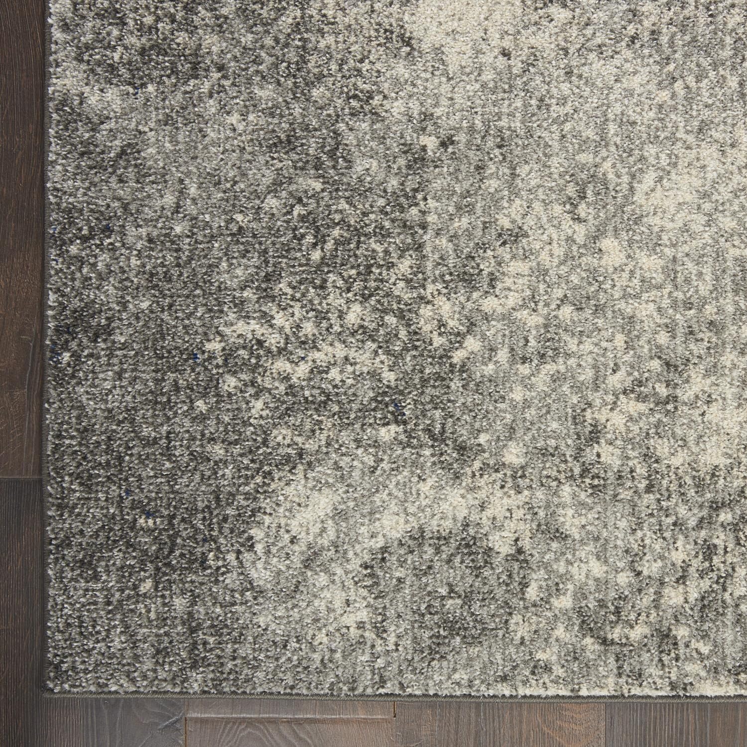 Nourison Passion Charcoal/Ivory 1'10'' X 2'10'' Area--Rug, Modern, Abstract, Easy--Cleaning, Non Shedding, Bed Room, Living Room