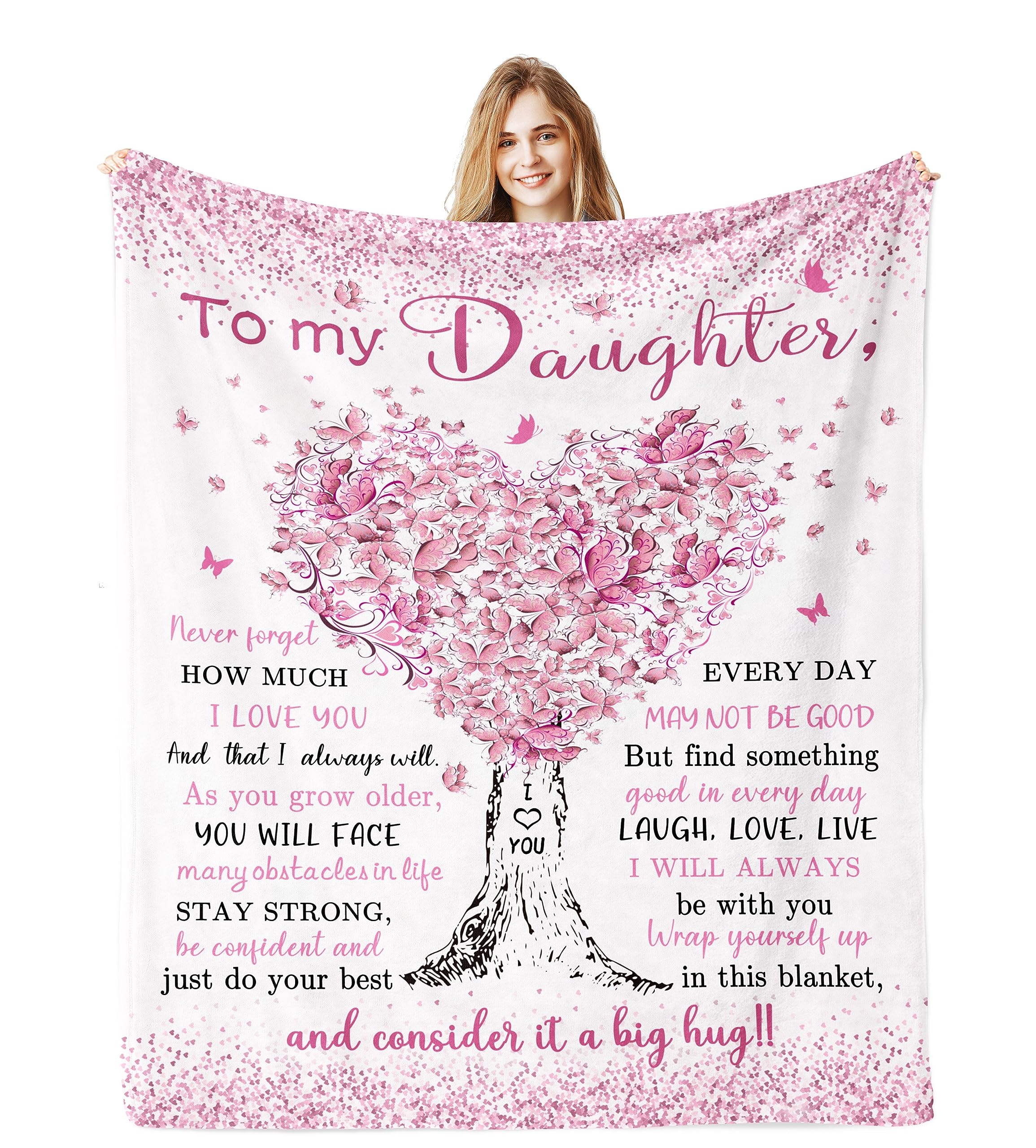 Jamfind Daughter Gifts, Daughter Birthday Gift, Birthday Gifts For Daughter Blanket 60'X 50', Daughter Gifts Ideas From Mom Da
