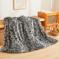 Xege Luxury Faux Fur Cheetah Print Throw Blanket, Soft 50X60 Leopard Print Fluffy Blanket Throw, Shaggy Plush Decorative Couch B