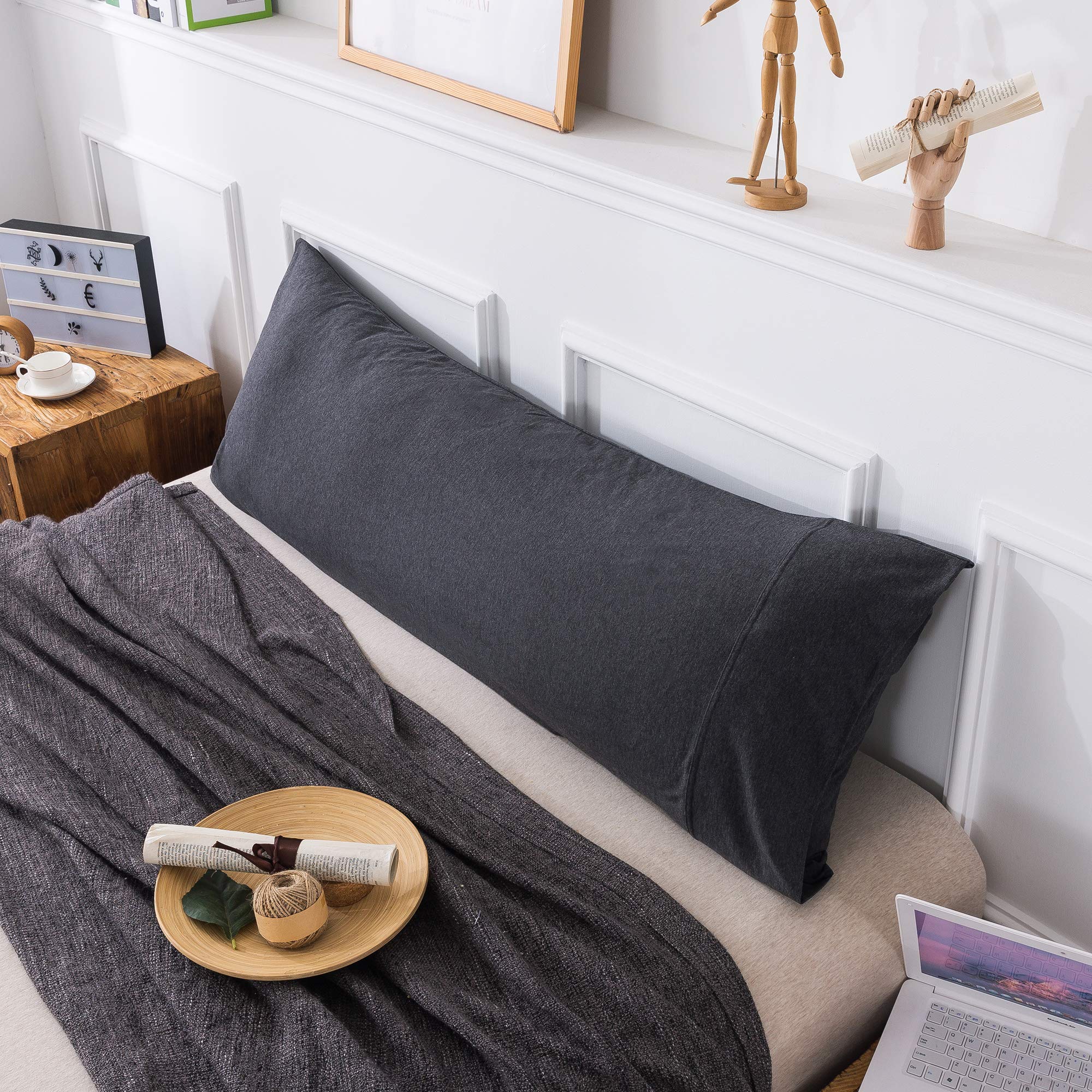 Kaiang Jersey Knit Pillowcase. All Season, Soft, Cozy Cases. T-Shirt Jersey Cotton Of One Pillow Case Set. Heather Cotton Jersey