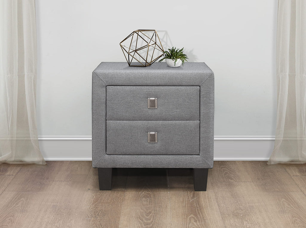 Neos Modern Furniture Night Stands, Gray
