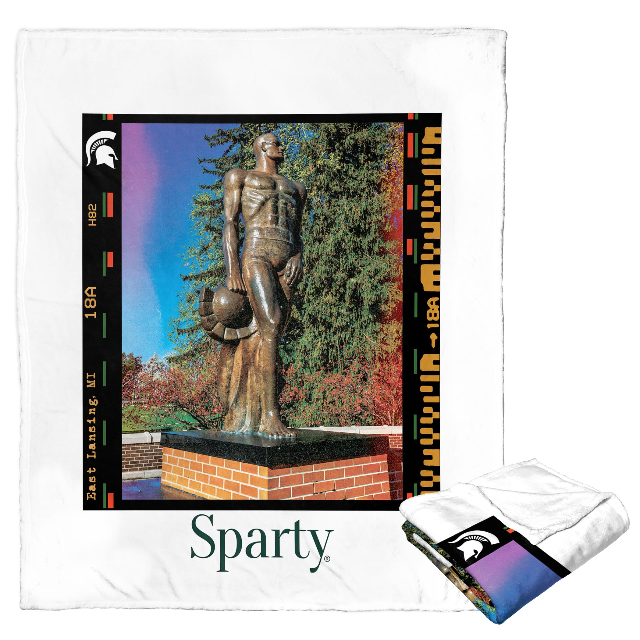 Ncaa Campus Life Michigan State Silk Touch Throw