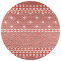 Sedona Sn1 Red Transitional Rug Round 6' X 6'