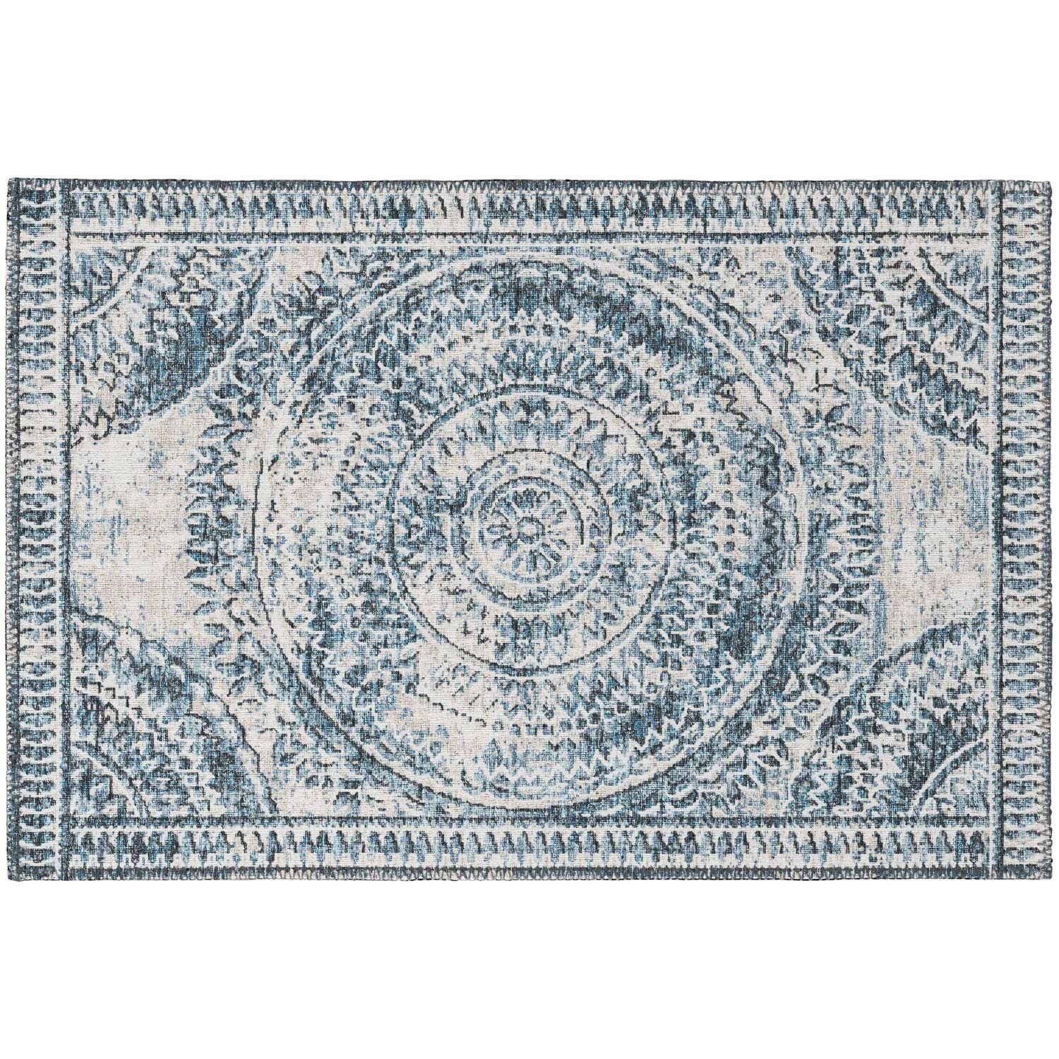 Sedona Sn7 Blue Transitional Rug Rectangle 10' X 14'