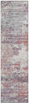 Addison Rugs Indoor/Outdoor Accord Aac34 Pink Washable 2'3" X 7'6" Indoor Outdoor Runner Rug, Easy Clean, Machine Washable, Non Shedding, Bedroom, Living Room, Dining Room, Kitchen, Patio Rug