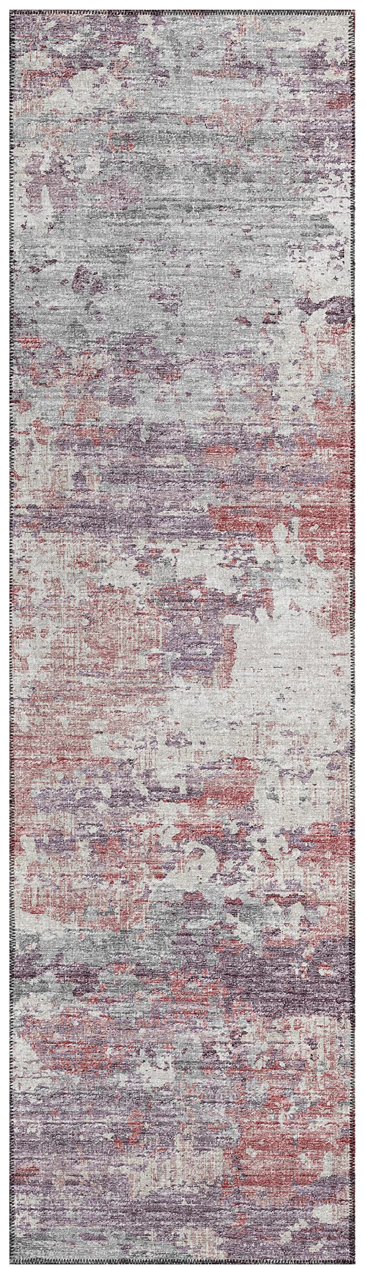 Addison Rugs Indoor/Outdoor Accord Aac34 Pink Washable 2'3" X 7'6" Indoor Outdoor Runner Rug, Easy Clean, Machine Washable, Non Shedding, Bedroom, Living Room, Dining Room, Kitchen, Patio Rug