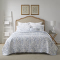 Laura Ashley Home - Amberley Collection - Quilt Set - 100% Cotton, Breathable & Lightweight, Reversible Bedding, Pre-Washed For