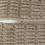 Miulee Light Brown Corduroy Decorative Throw Pillow Covers Pack Of 2 Soft Striped Pillows Pillowcases With Broad Edge Winter Modern Boho Home Decor For Couch Sofa Bed 18X18 Inch