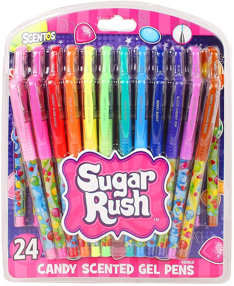 Sugar Rush Candy Scented Gel Pens, 24 Count (42062)