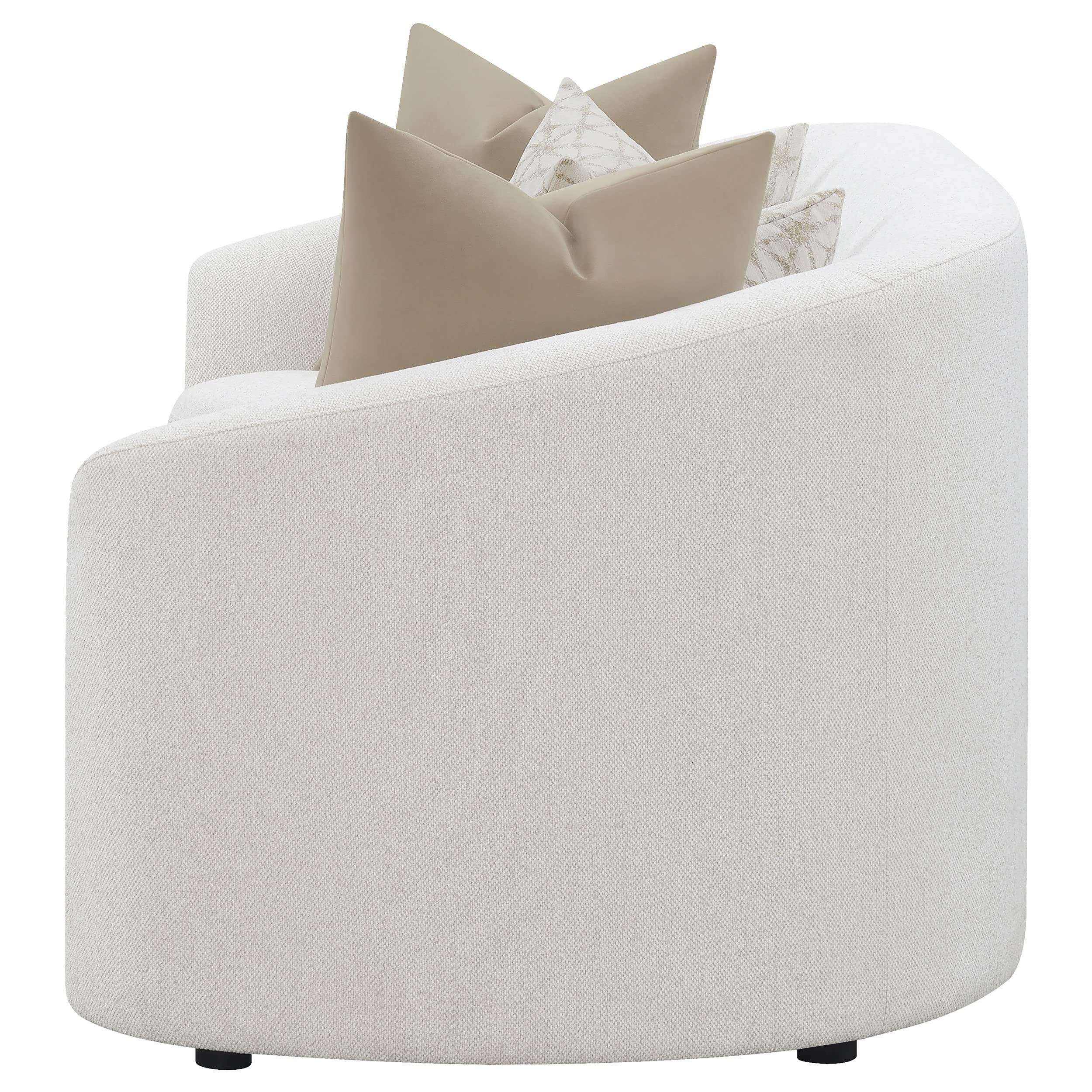 Coaster Home Furnishings Rainn Upholstered Tight Back Sofa Latte