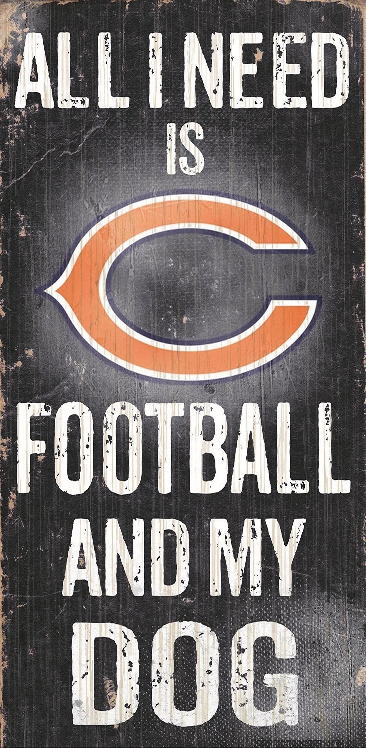 Fan Creations Chicago Bears Football and My Dog Sign, Multicolored