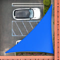 Royal Shade 12' X 15' X 19.2' Blue Right Triangle Sun Shade Sail Order To Make Rstaprt10, Upf50+ 95% Uv Blockage, 200Gsm Commerc