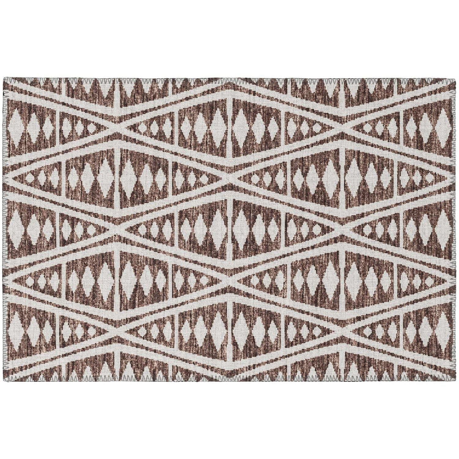 Sedona Sn6 Brown Southwestern Rug Rectangle 5' X 7 ' 6"