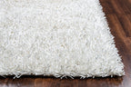 Rizzy Home | Km2314 | Kempton Collection | Polyester Area Rug | 5' X 7' | White Solid