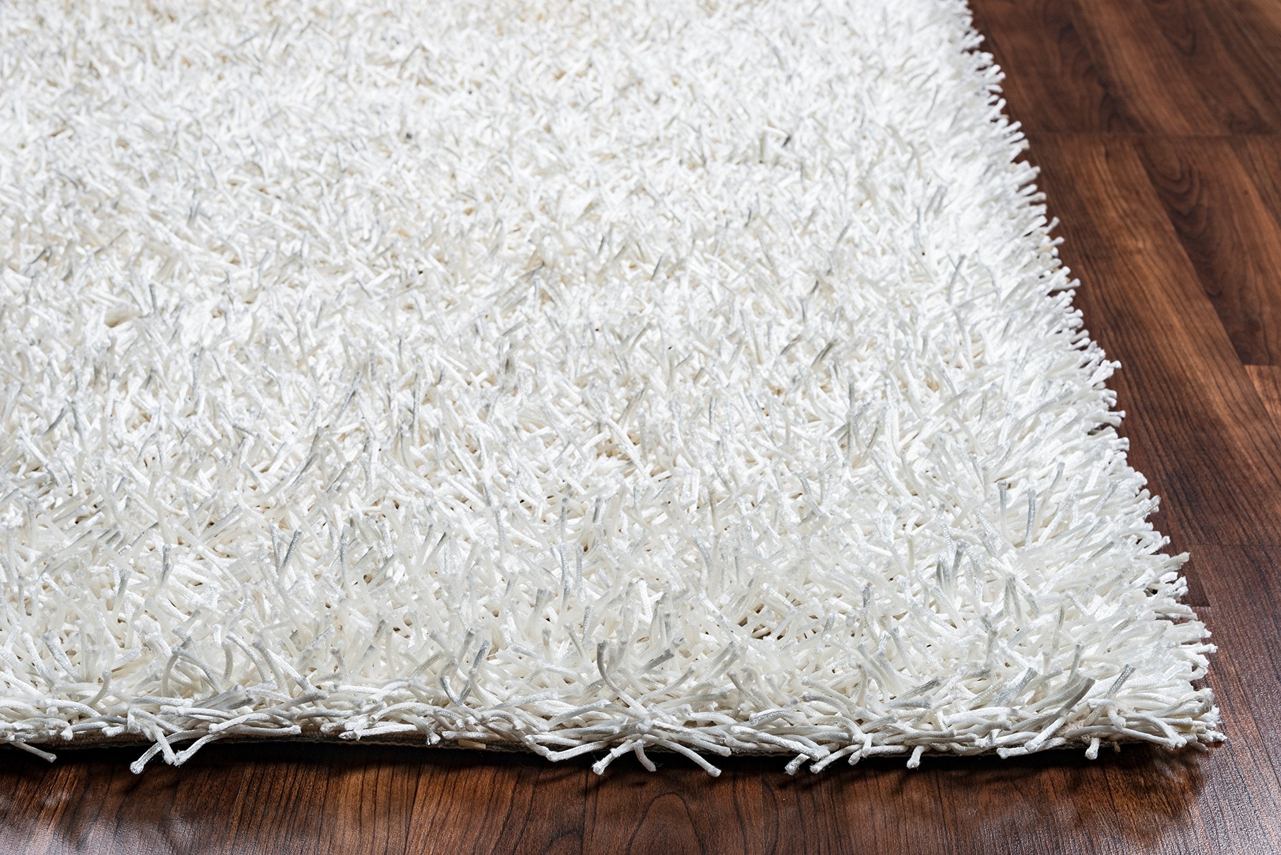 Rizzy Home | Km2314 | Kempton Collection | Polyester Area Rug | 5' X 7' | White Solid