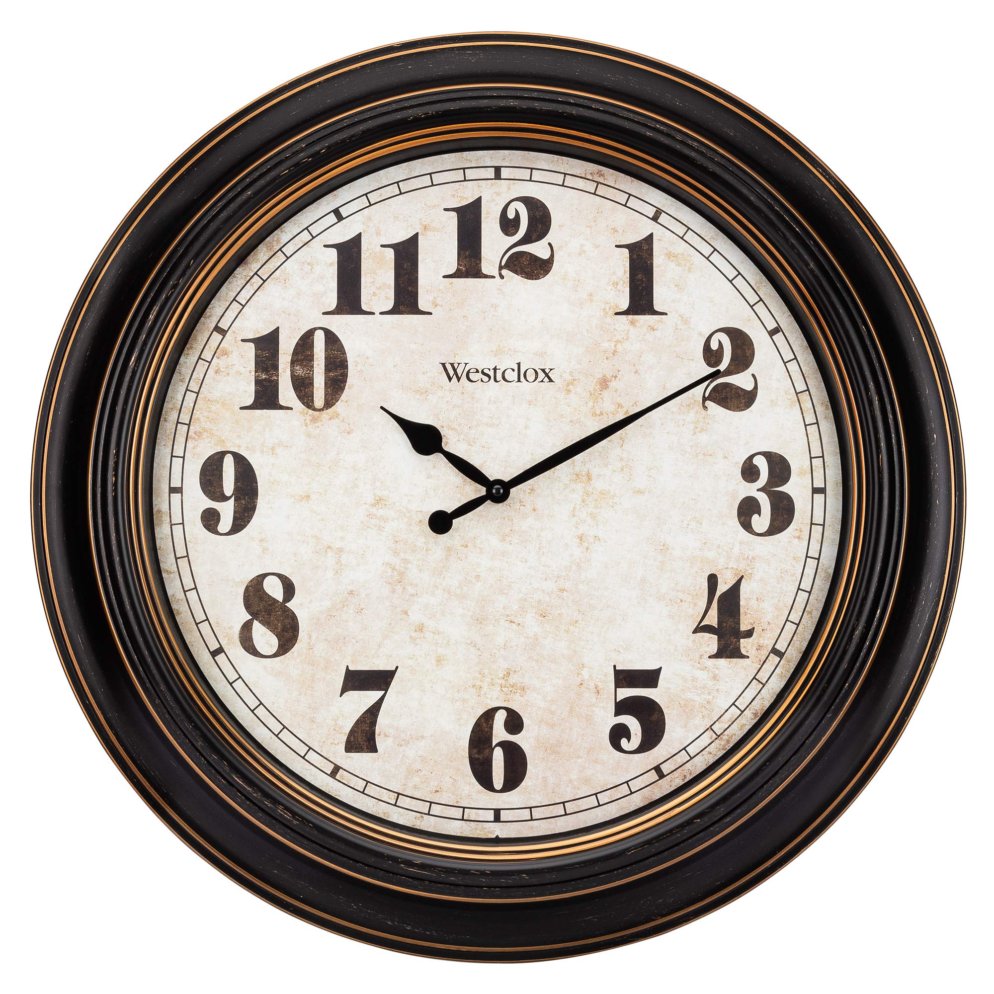 Westclox Traditional Large Wall Clock Battery-Operated Clock for Living Room, Bedroom, Office | Ideal Housewarming Gift (20 Inch