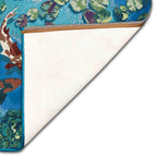 Liora Manne Esencia Machine Washable Non-Slip Low Profile Indoor/Outdoor Mat-Transitional, Whimsical, Fish, Nature, Koi Pond Aqua 2'5' X 3'11'