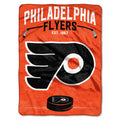Northwest Nhl Philadelphia Flyers Unisex-Adult Raschel Throw Blanket, 60'' X 80'', Inspired