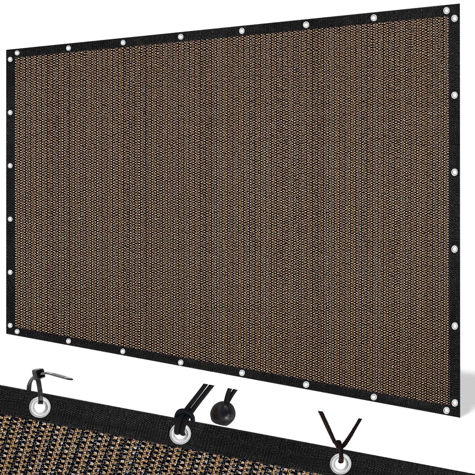 Artpuch Pergola Shade Cover 8'X12' Outdoor Sun Shade Cloth With Grommets Shade Tarp For Patio, Carport, Backyard
