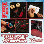 Stranger Things Advent Calendar 2024 - Stationery, Necklace, Keyrings, Stamps & Stickers - Multicolour - Model 968