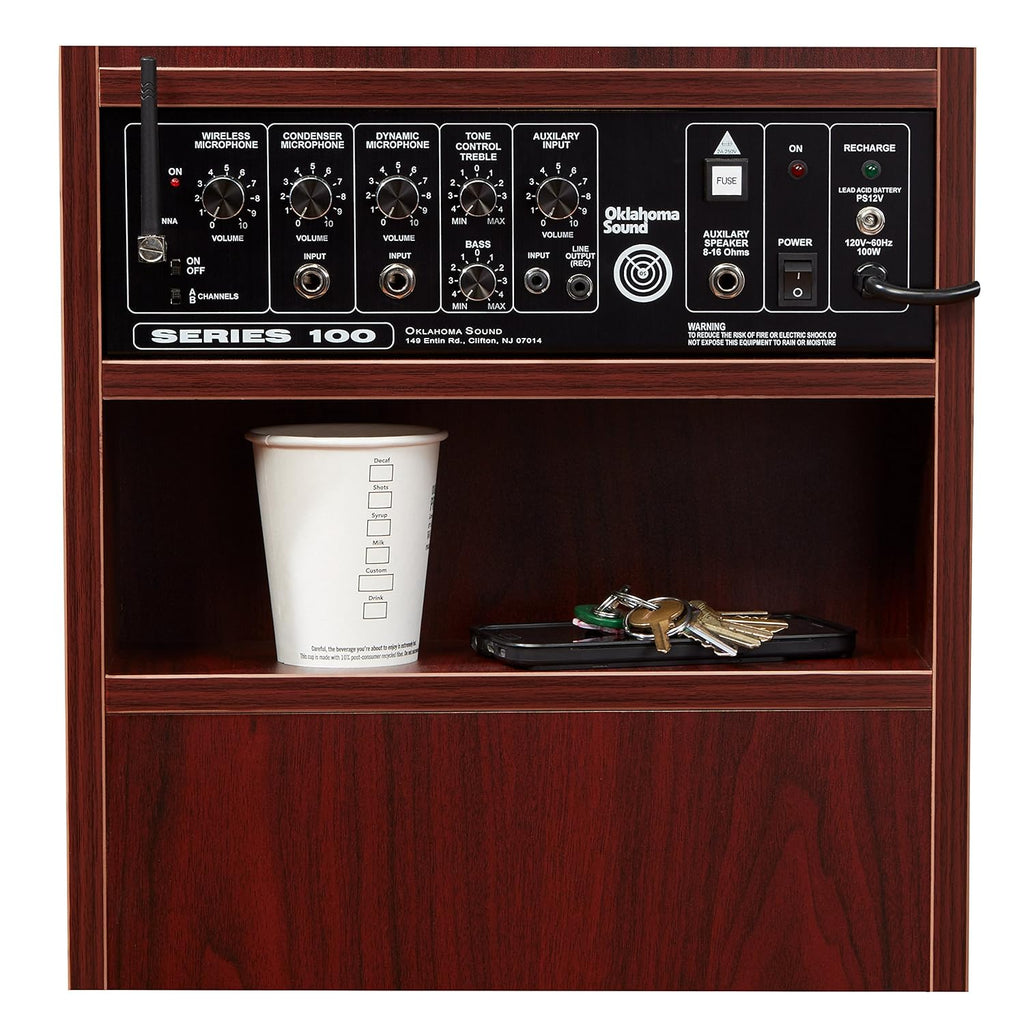 Oklahoma Sound Orator Lectern, Mahogany