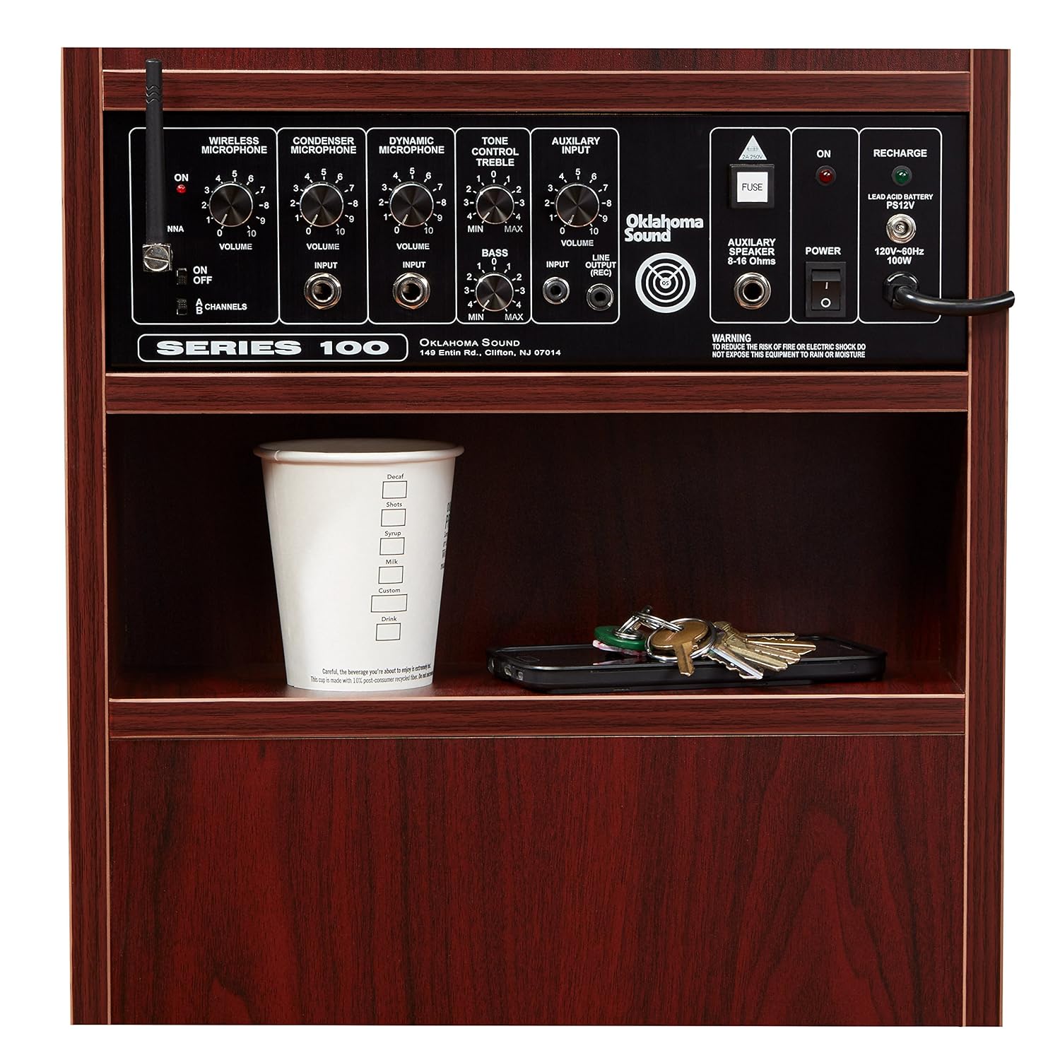 Oklahoma Sound Orator Lectern, Mahogany