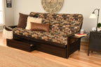 Kodiak Furniture Phoenix Peter's Cabin Full Size Futon with Storage Drawers